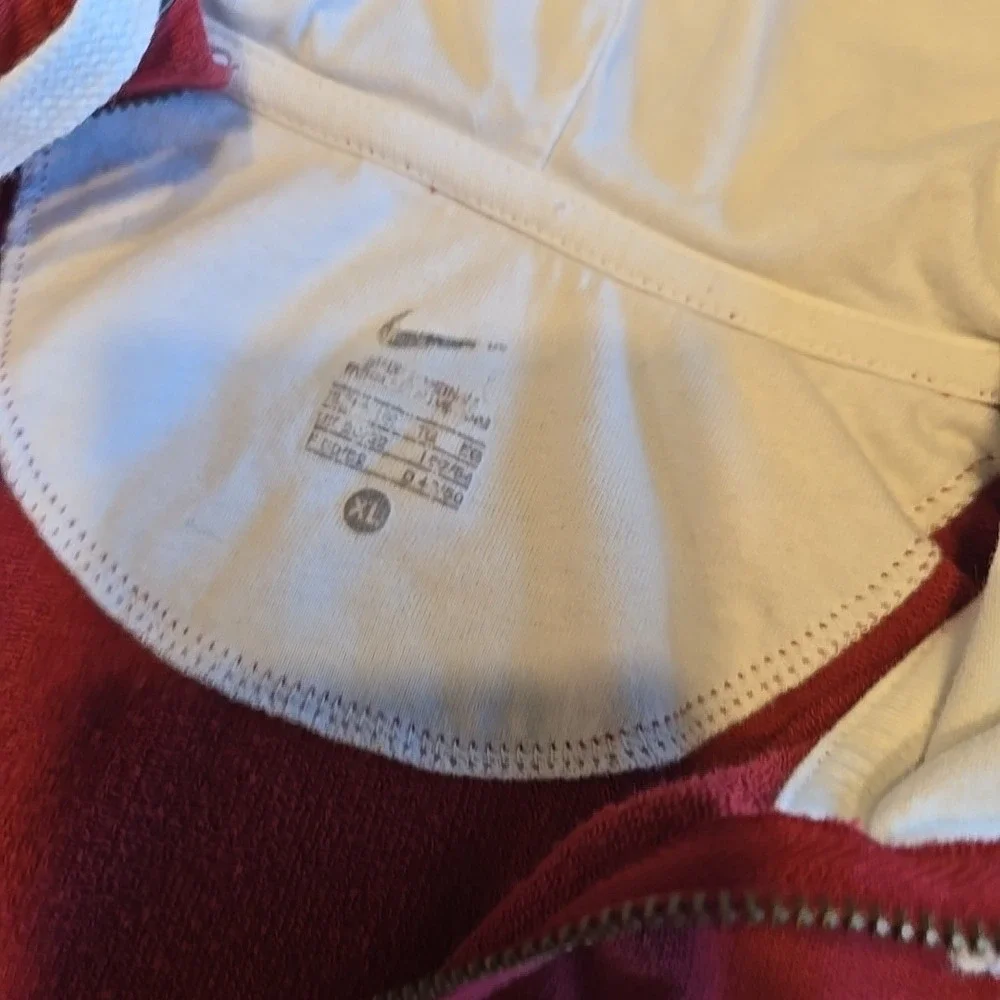 Nike Washington State Cougars 1/2‎ Zip Hoodie Sweatshirt Red White Women's XL
